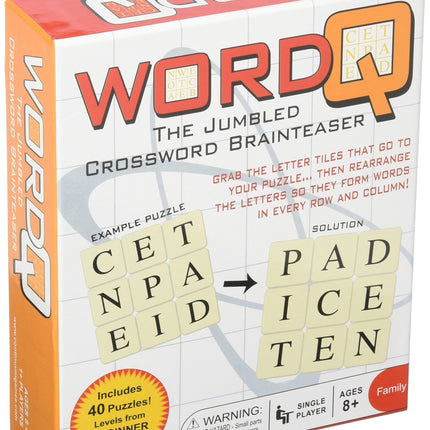 Word Q Crossword Brainteaser Board Game